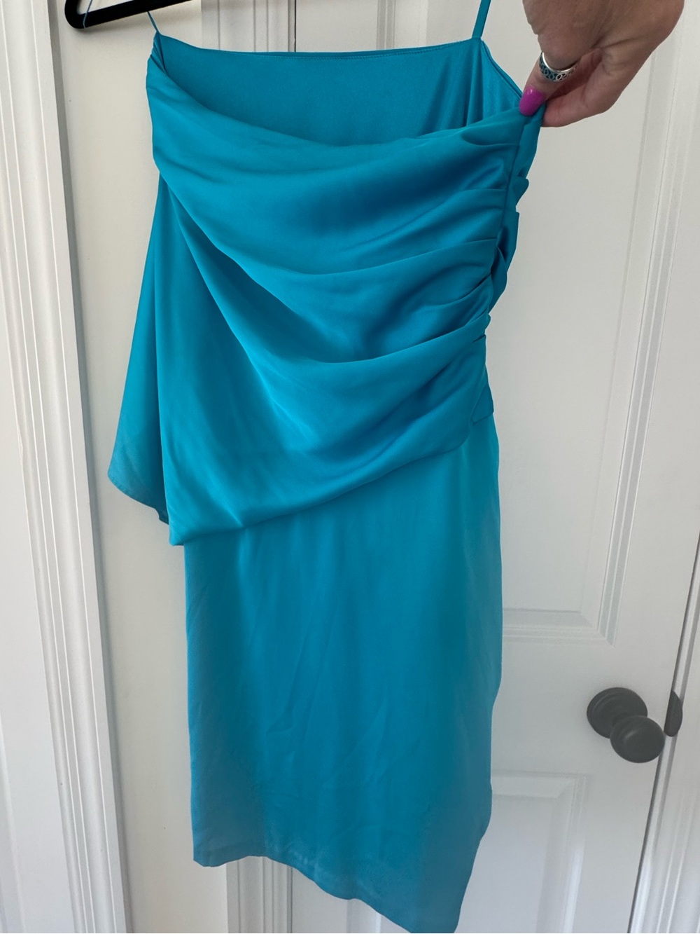 Cache’ Dress Gorgeous Turquoise Blue size 6